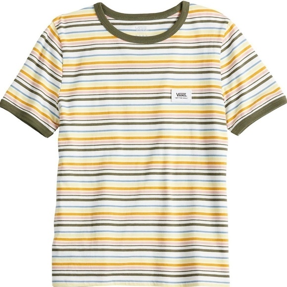 Vans Off The Wall Stripped Top l SIZE S - Picture 2 of 9